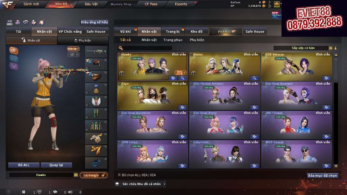 shop acc cf uy tin gia re